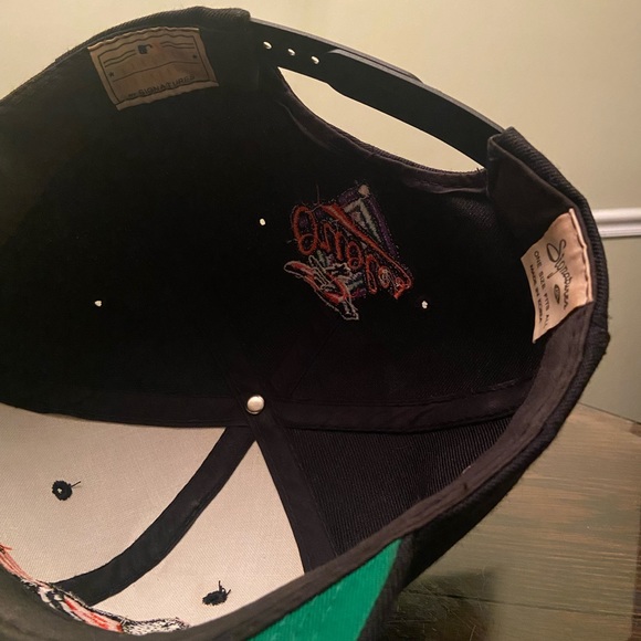 VTG 90s Baltimore Orioles Signatures Wool MLB Snapback Hat Cap OSFA (Green UV) - Picture 6 of 7